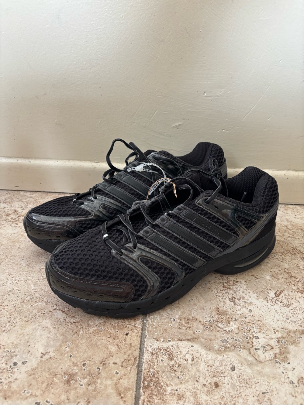 adidas Adistar Control 5 Mens Black Sneakers Casual Shoes JQ4166 Size 13